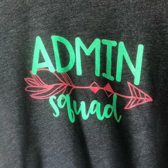 Admin Squad Graphic Tee Size Medium - Picture 2 of 4